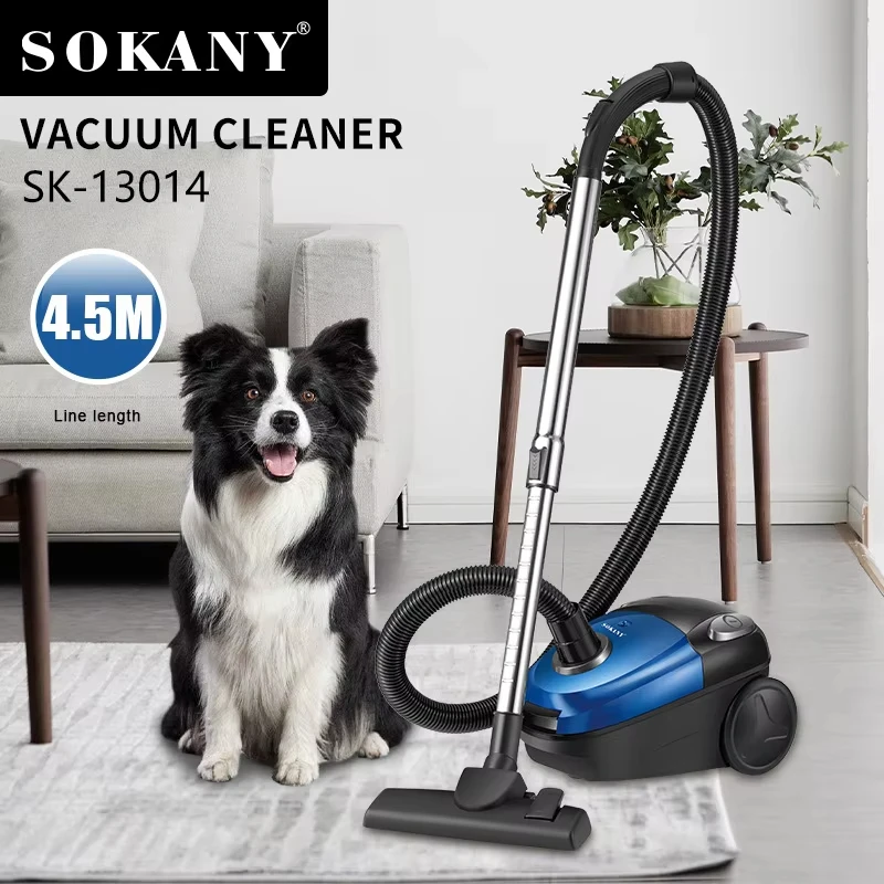 Фото Пылесос Houselin Deluxe Vacuum 2000 Вт, легкий пылесос для ковров и твердых полов, вертикальный/ручной, 110–220 В, синий №3
