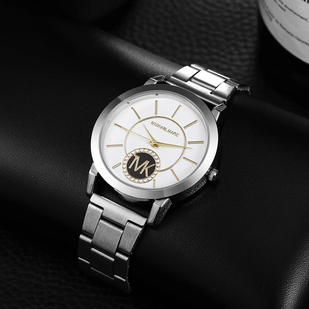 Fashion Men's Watches Top Brand TVK Sports Men Quartz Watches High Quality Silver Stainless Steel Waterproof Unisex Watch Gift