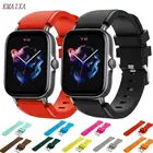 Ремешок для часов Amazfit GTS22e3GTS2 MiniGTR3ProGTR247 мм42 ммstratos, силиконовый браслет для часов Amazfit ремешок bip