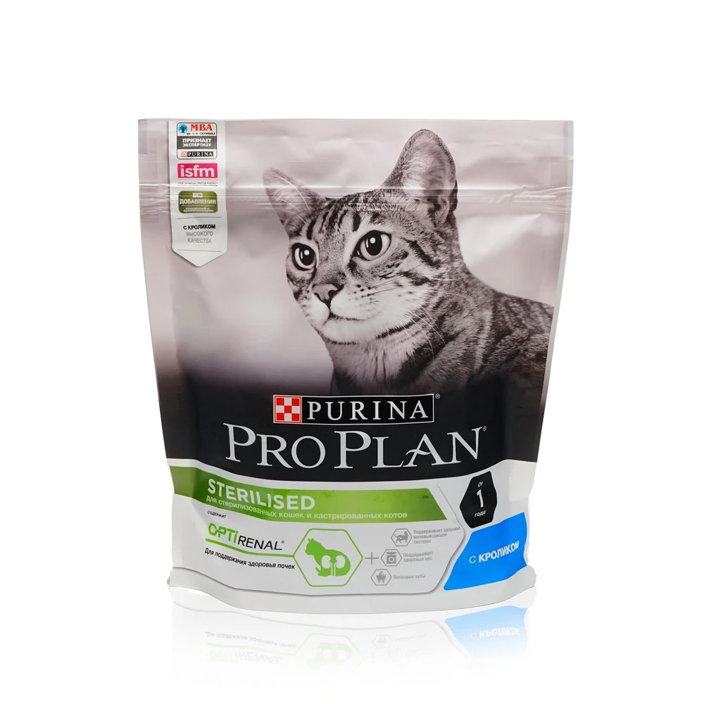 Сухой корм для кошек Pro Plan Sterilised Кролик, для стерилизованных, 400 г