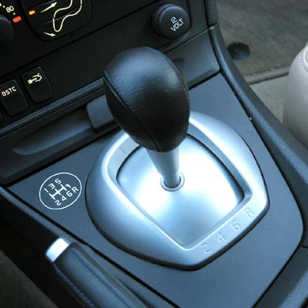 Фото HOT Pommeau de Levier de Vitesse de Voiture en Cuir PU Manette de Vitesse Boule для всего двигателя Volvo S60 V70 S60R V70R №5