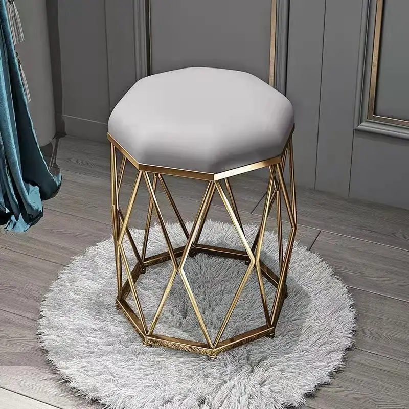 

Legs Metal Stool Kitchen Modern Nordic Accessory Round Dresser Chair Free Shipping Taburetes Altos Cocina Hallway Furniture