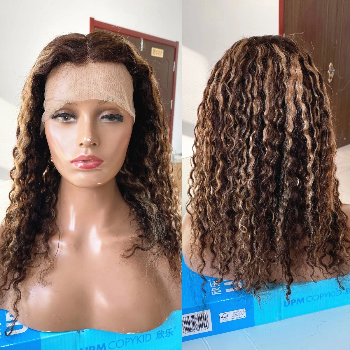 RULINDA вьющиеся человеческие волосы реальная распродажа бразильские Remy 13X 4