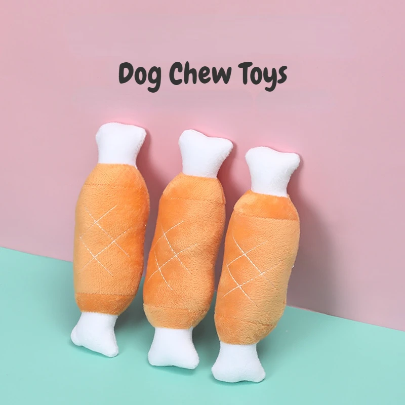 

Bone Chicken Legs Plush Squeak ToysDog Chew Toy игрушки для собак Gatos Toys Dog Toys Interactive Dog Accessories Dog Items