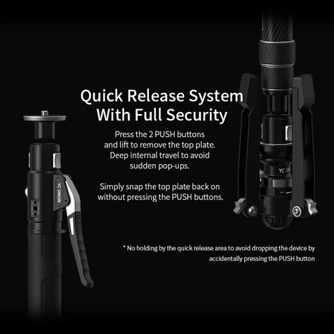 EACHSHOT YC Onion Pineta Pro монопод из углеродного волокна 78-162 см