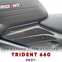 3d for trident 660 trident660 2021 2022 carbon motorcycle sticker tank pad decal kit