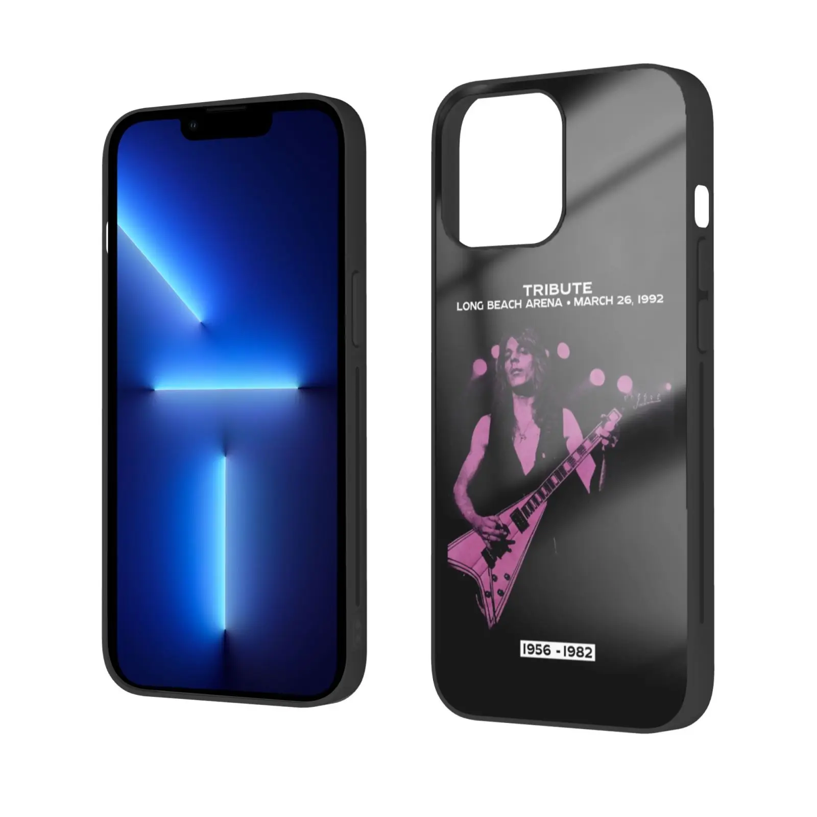 1992 черный чехол из закаленного стекла с принтом Рэнди роадс для iPhone 13 12 Mini Pro Max |