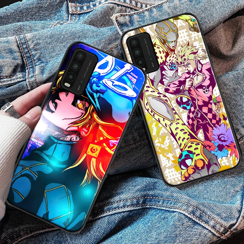 

JOJO’S BIZARRE ADVENTURE OVER HEAVEN Phone Case For Xiaomi Redmi 9 9i 9AT 9T 9A 9C Note 9 9T 9S 9 Pro Max Silcone Black Cover
