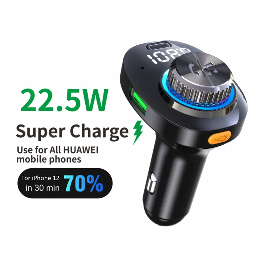 

C18 Car MP3 Player Car Kit Handsfree Bluetooth FM Transmitter Dual USB Charger Auto Accessories