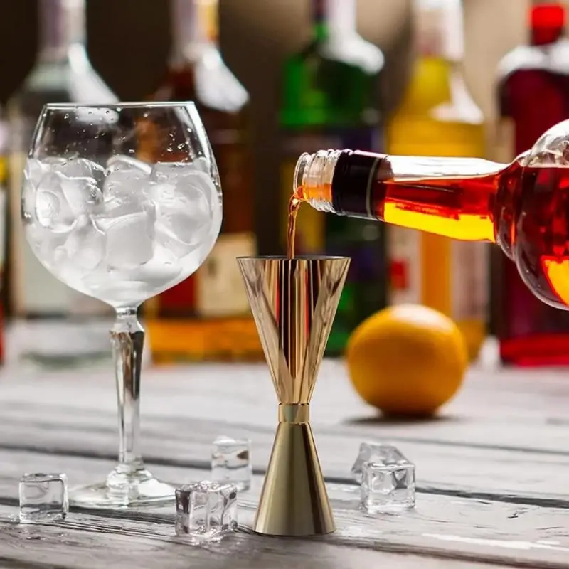

Stainless Steel Kitchen Gadgets Tool Cocktail Double Shot Drink Measure Cup Japanese-style Wine Shaker Kitchen Accessories
