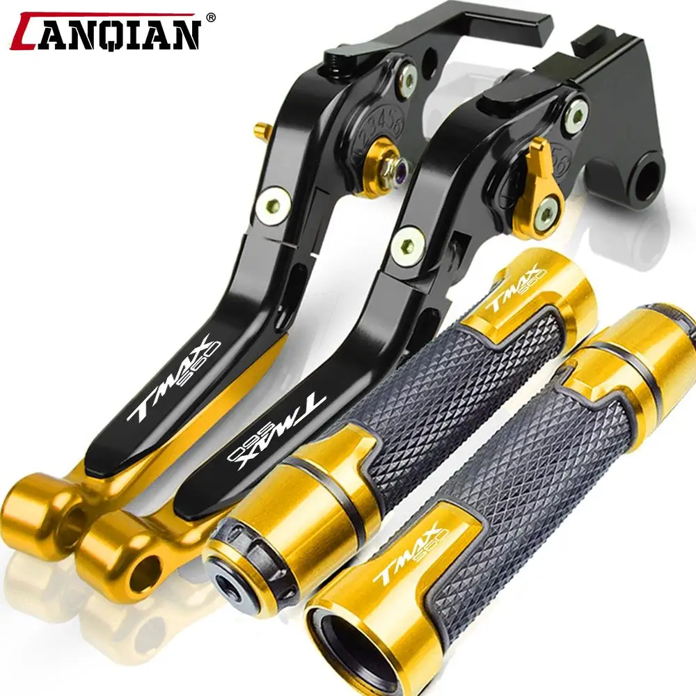

New For YAMAHA TECH MAX TMAX T-MAX 560 TMAX560 2019 2020 Motorcycle CNC Accessories Brake Clutch Lever Handlebar Hand Grips Ends