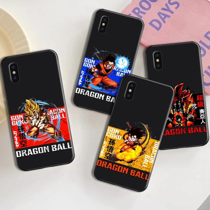 

Dragon Ball Saiyan Phone Case For Funda iPhone 13 12 11 Pro Max 13 12 Mini X XR XS Max 6 6s 7 8 Plus Carcasa Etui Celular