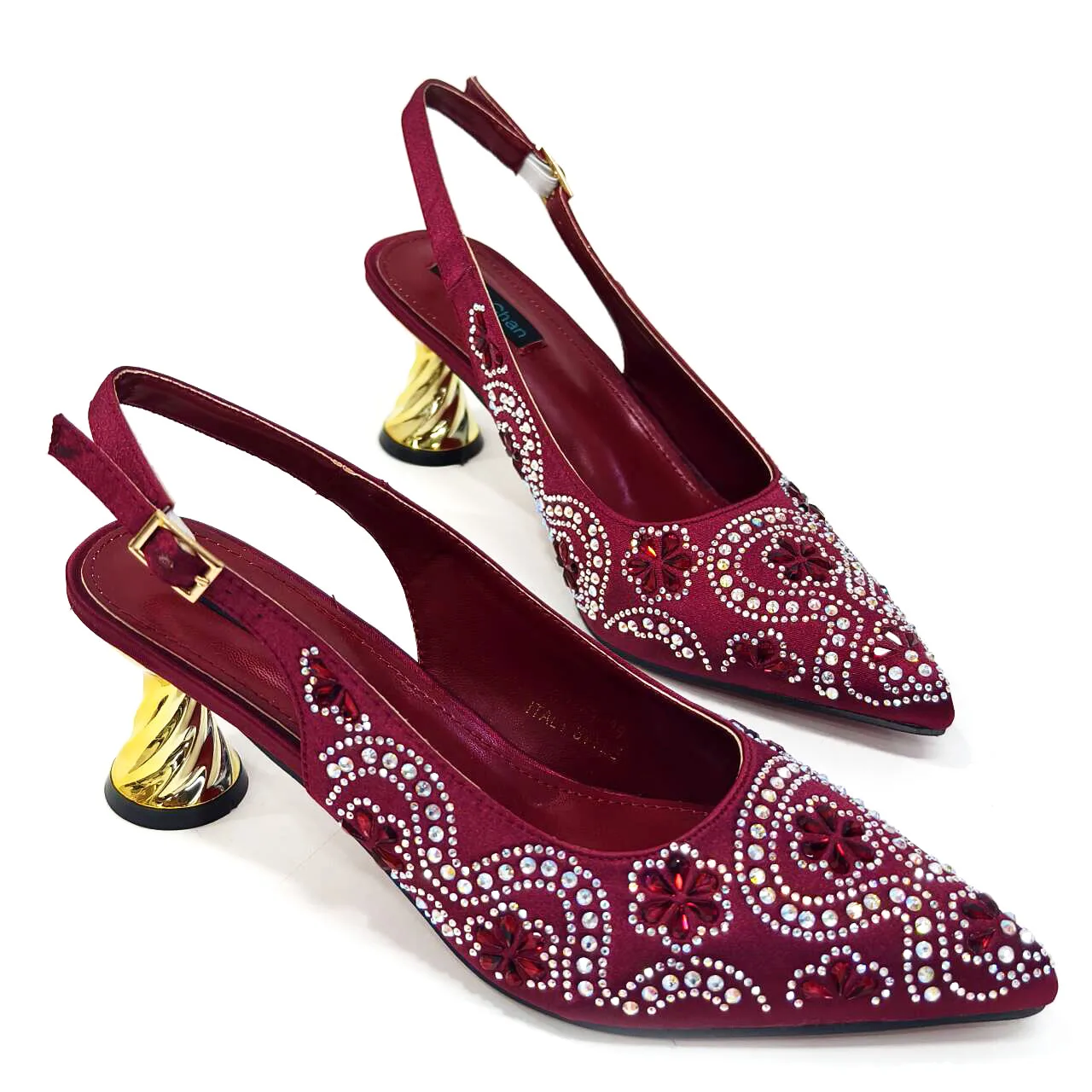 Venus Chan винный острый носок Новое поступление 2024 пикантные женские туфли на