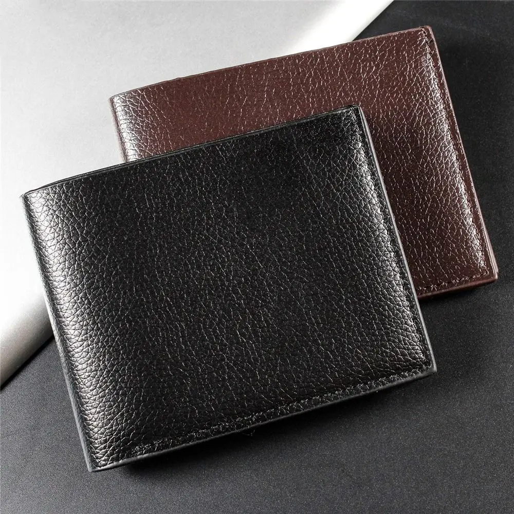 

Holders Business Men Purse Classic Short Wallets 2-fold Wallet Luxury Leather Fashion Wallets Lightweight Card Small