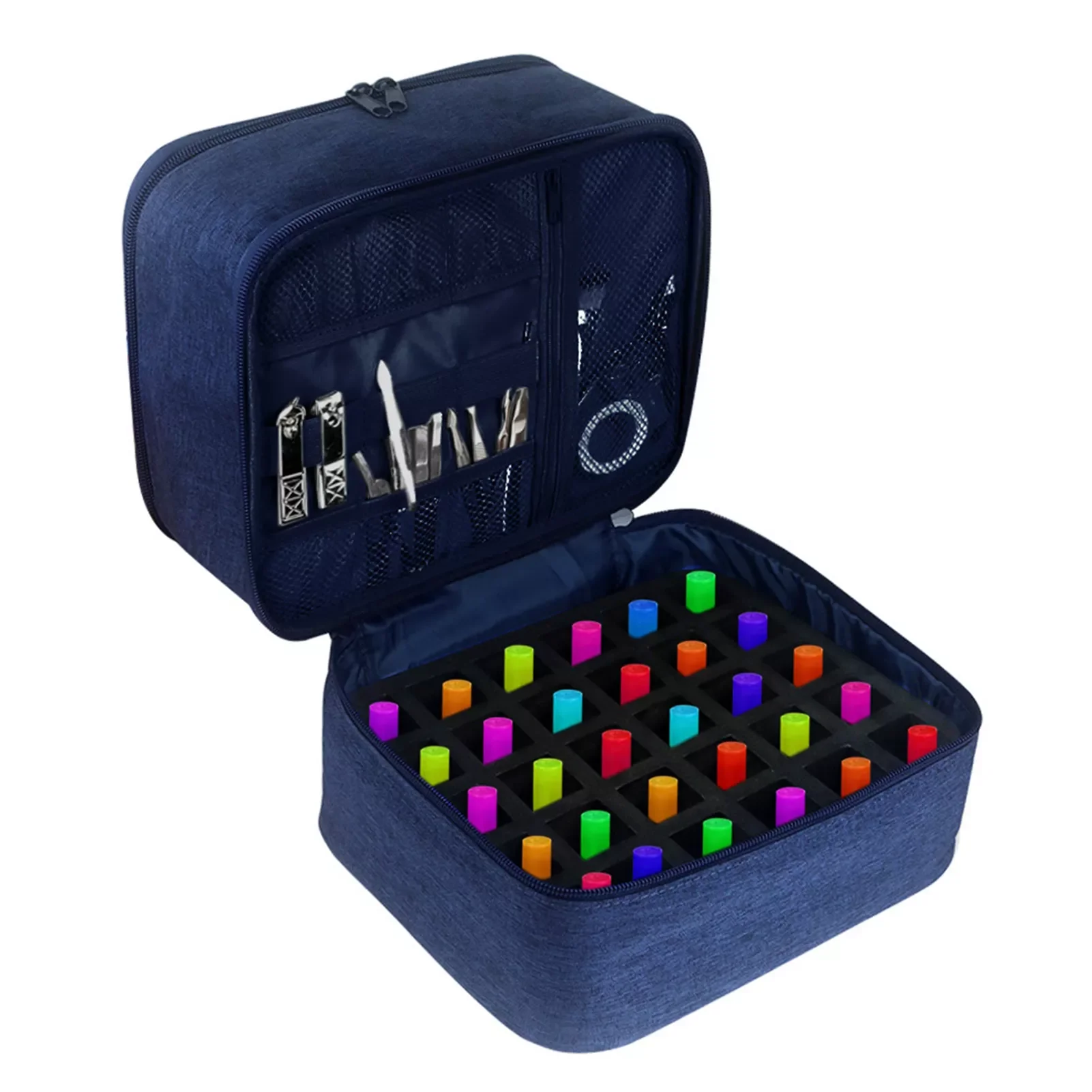 

Nail Polish Storage Bag Nail Polish Holder Case With Compartments Nail Supply Storage For Cosmetics Makeup Brushes Lipstick