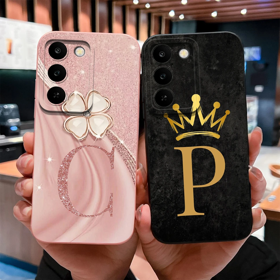 Фото Чехол для телефона Realme C100 5G 4G Luruxy A To Z Letters, мягкий, гладкий, полностью защитный, противоскользящий чехол для Realme C 100 №1