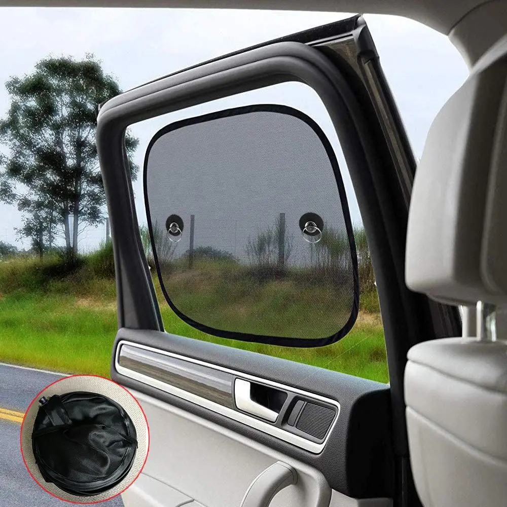 

2Pcs Accessories Sun Shade Visor Window Windshield Windscreen Car Sunshade Covers Folding