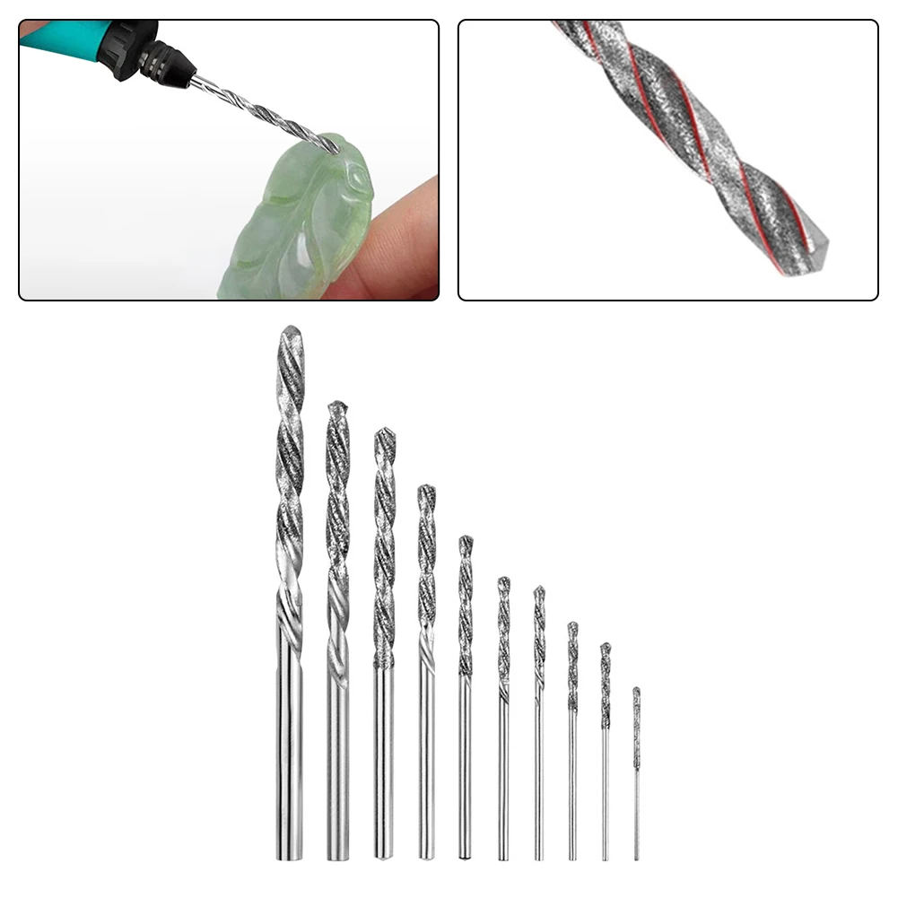 10 шт. 0 8/1 0/1 2/1 8/2/4 мм ступенчатые сверла Wenwan орех жемчуг перфоратор сверло 45