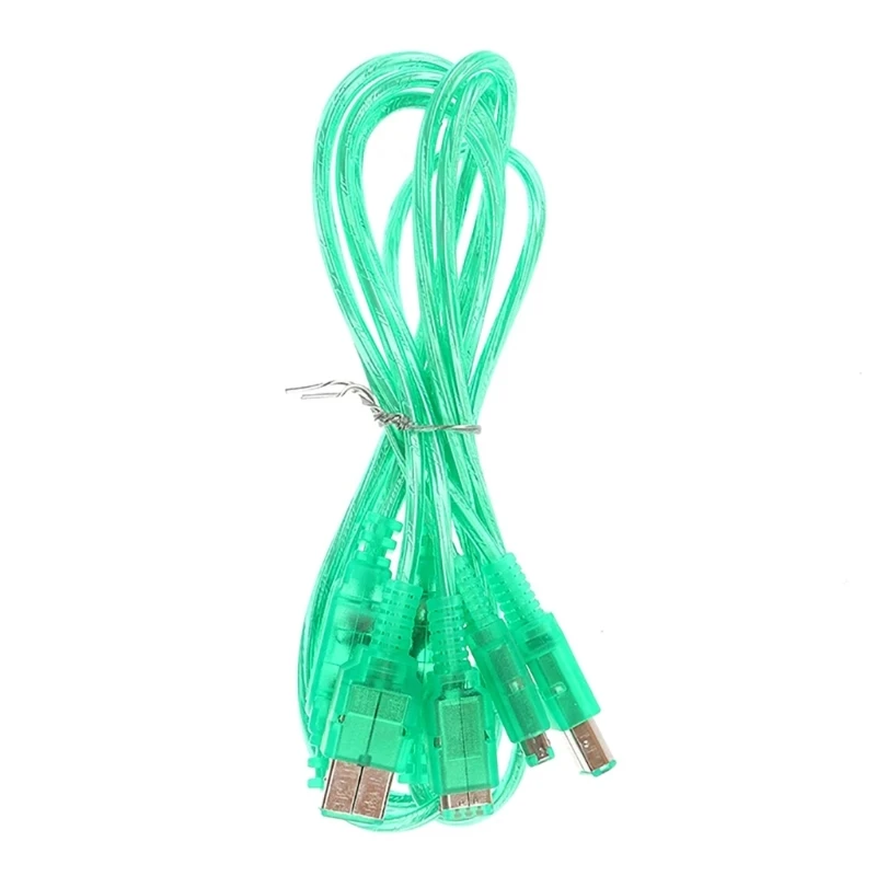 

Game Console Transparent- Green Link Cable Wire 2 Player Game Link Connect Cable Cord for GBC GBP GB Gamepad Accessories