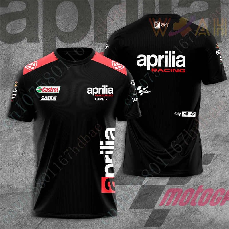 

Aprilia Racing Clothing Anime T Shirt For Men Women Unisex T-shirts Quick Drying Oversized T-shirt Casual Short Sleeve Top
