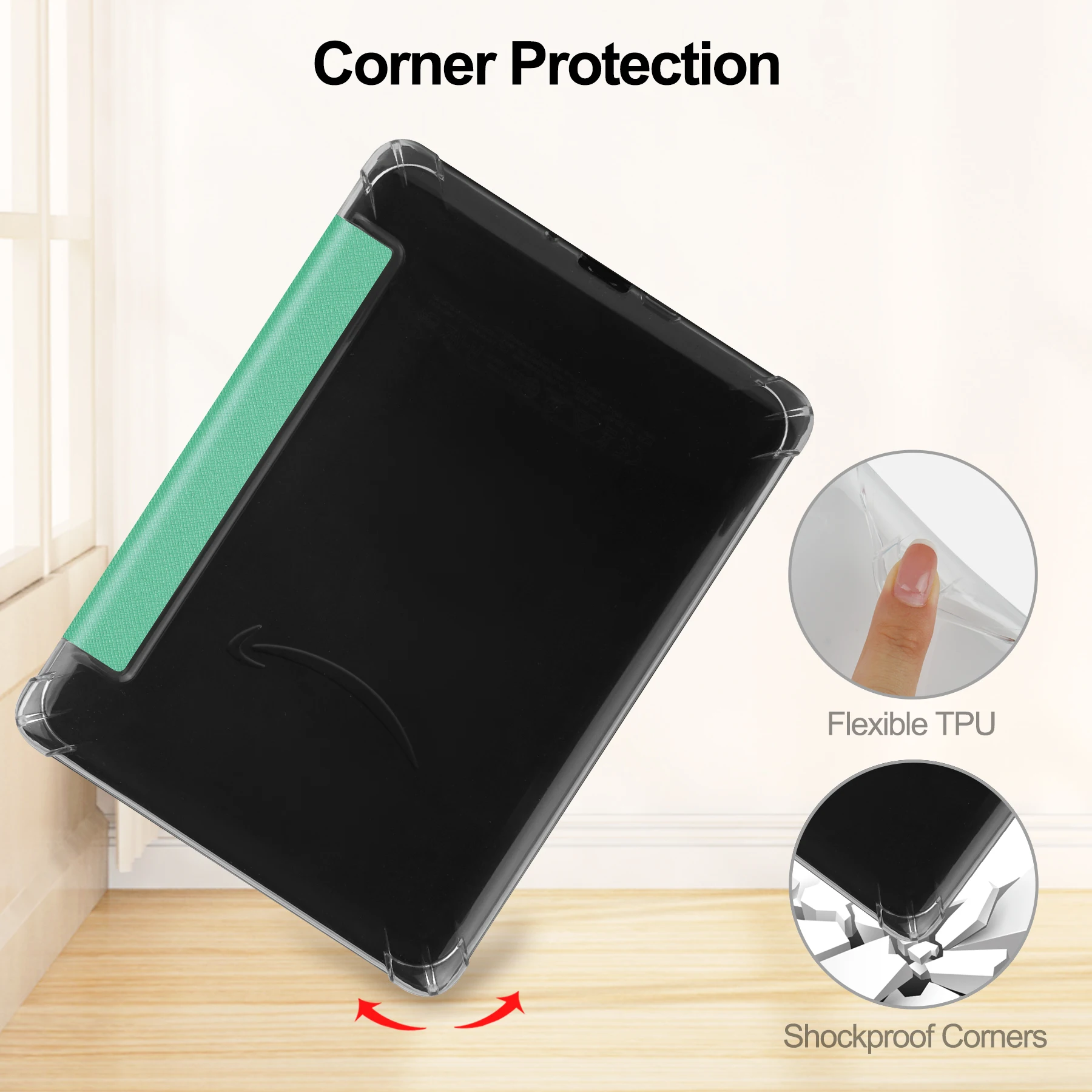 Чехол Funda для Kindle Paperwhite 12-го поколения 7 дюймов 2024 ультра прозрачный мягкий гибкий