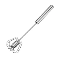 semi automatic egg beater stainless steel rotary manual whipper for beat egg cream batter complementary food kitchen accessory