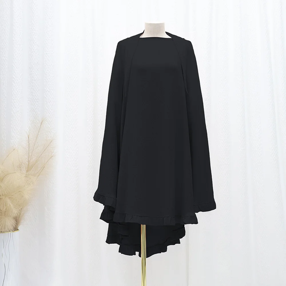 Женский головной убор с оборками Элегантный мягкий однотонный шарф в арабском и