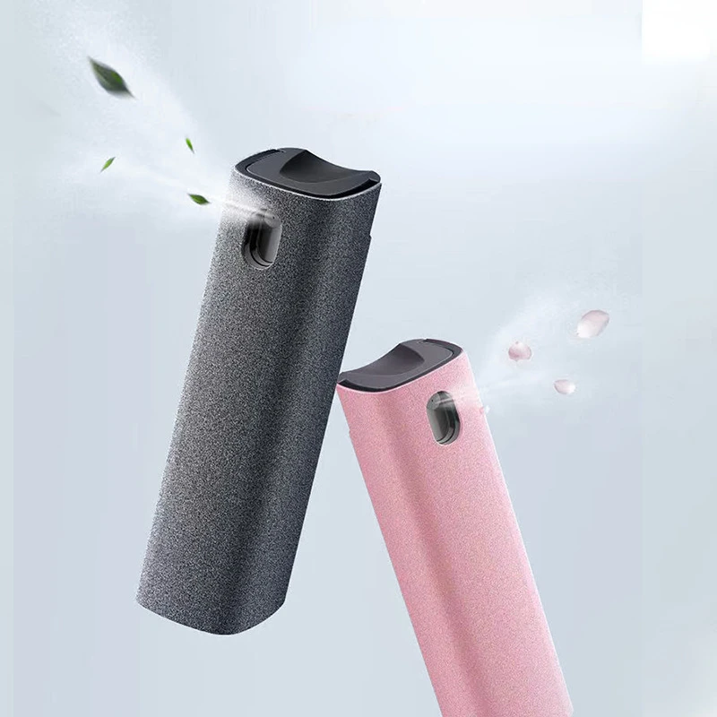 

2 In 1 Phone Screen Cleaner Spray Computer Screen Dust Removal Microfiber Cloth Set Cleaning Artifact Free Gift Cleaning Liquid