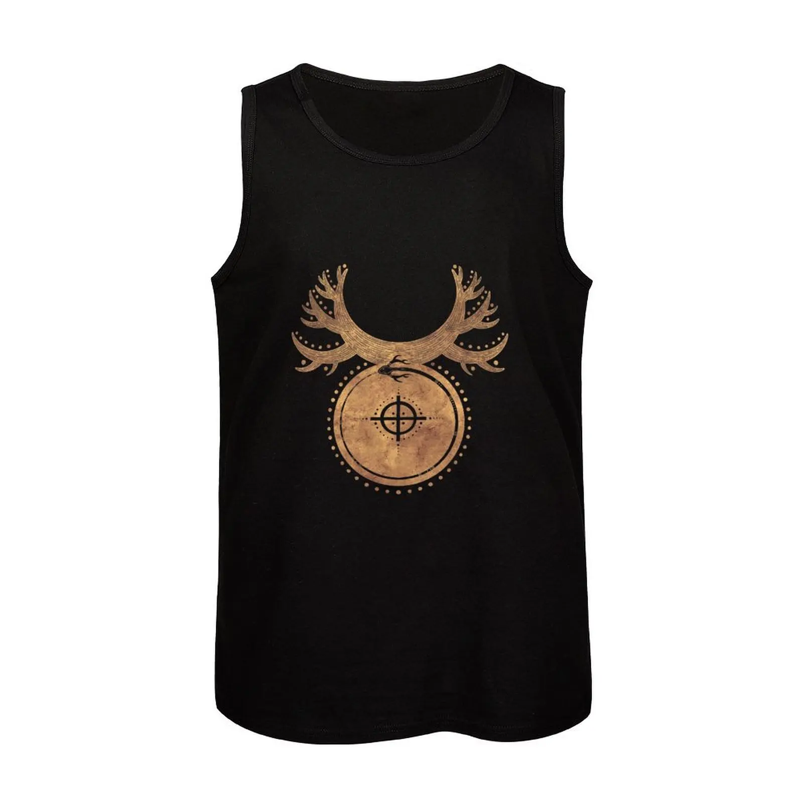 Мужская хлопковая майка с символом рогатого бога