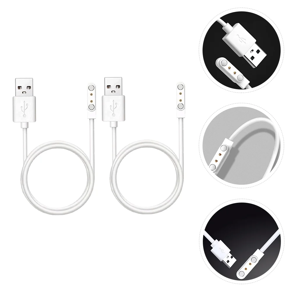 

2pcs White Universal Cable Charging Cable Charging Cord