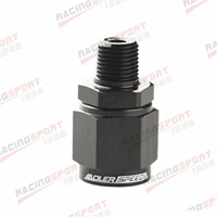 adlerspeed an6 female to 18 npt male straight adapter fitting aluminum black