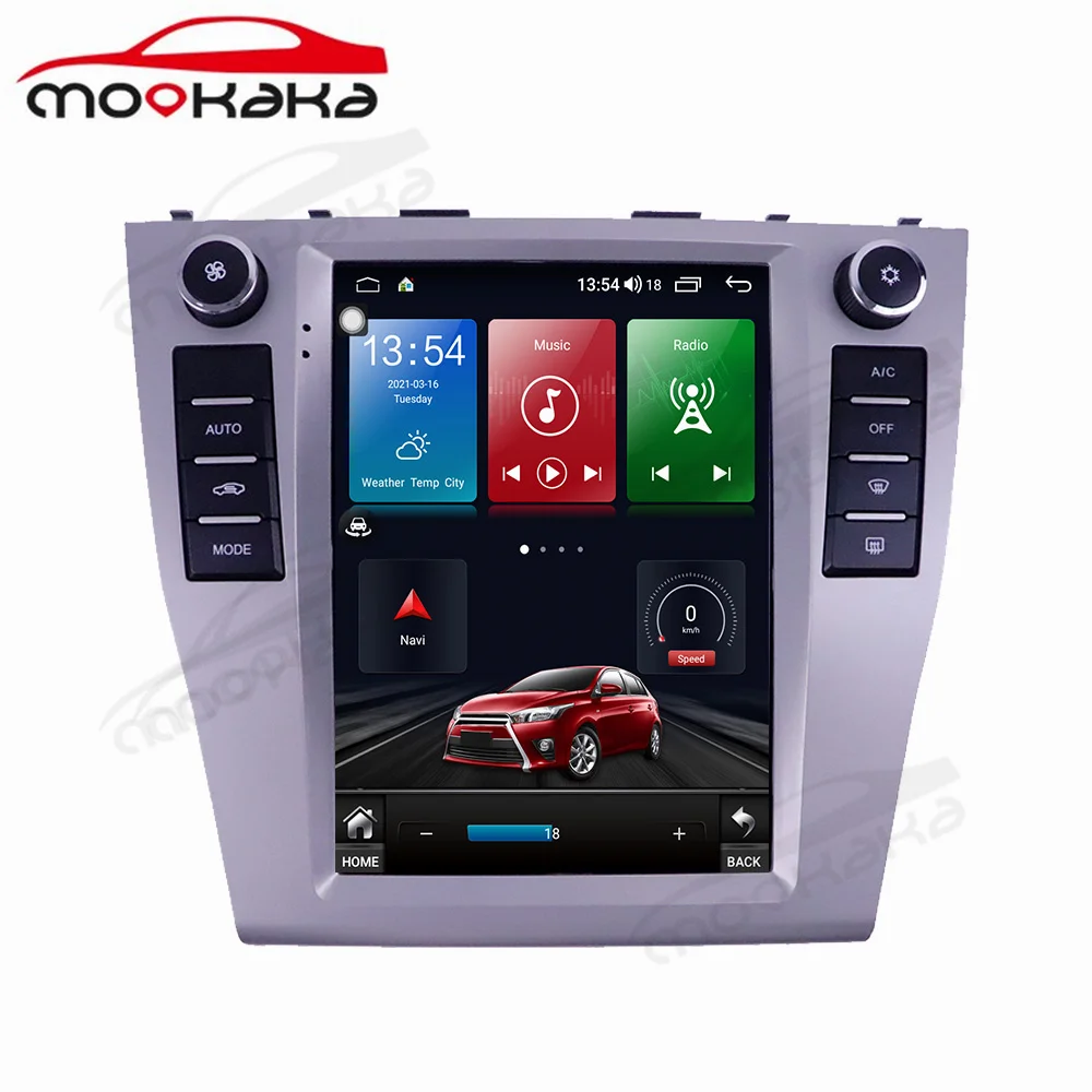 

For Toyota Camry 2006 - 2011 Car Radio DVD Player Android 10 6G+128GB DSP Carplay Tesla Style Auto Stereo Head Unit GPS Navi