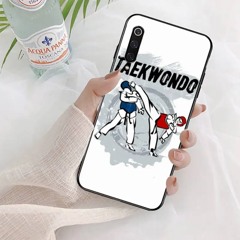 ota samego etui na telefon Kungfu Taekwondo dla Samsung S20 lite S21 S10 S9 plus Redmi Note8 9pro Huawei Y6 okładka