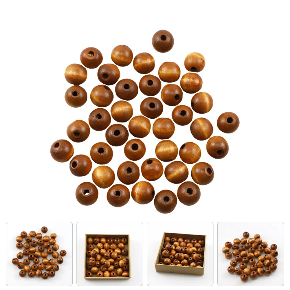 

Beads Wooden Wood Spacer Loose Jewelry Round Holediy Unfinished Garland Farmhouse Craft Making Rusticbead Macrame Natural Crafts