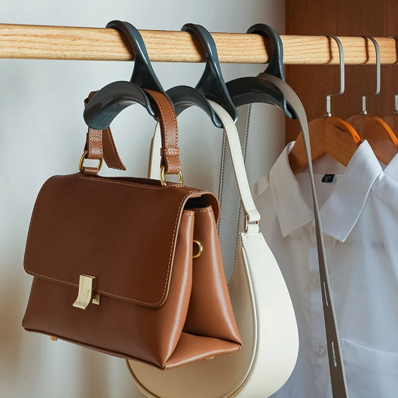 

Creative U Shape Bag Hooks Closet Silk Scarf Hat Belt Rack Protect Leather Bag Strap Home Multifunction Rack Wardrobe Save Space