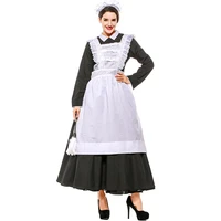 adult victorian maid poor peasant servant fancy dress french wench manor maid costume outfit
