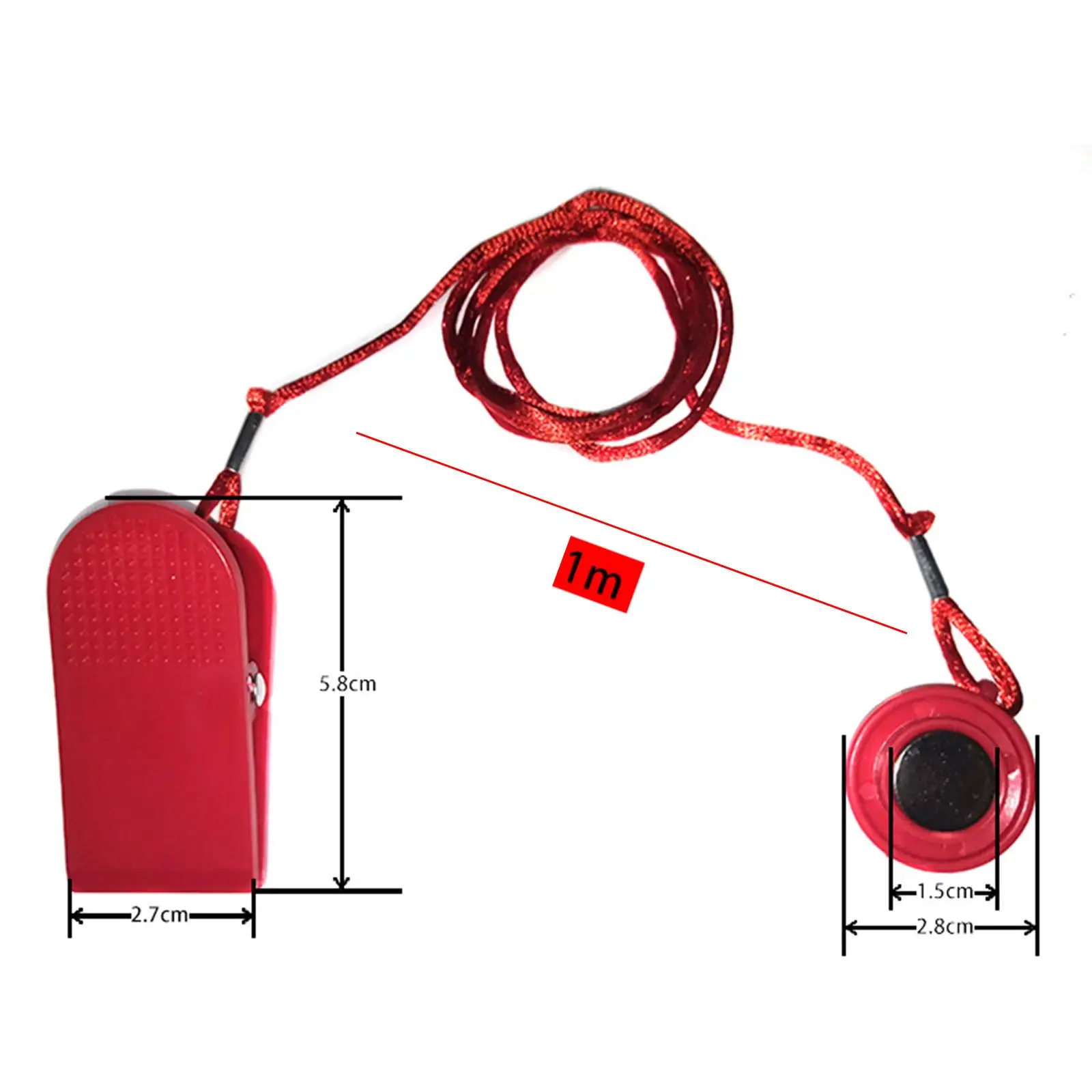 

Treadmill Safety Key Magnet Key Universal Lightweight Magnetic Security Switch Lock Fits many Models for Running Gym Training