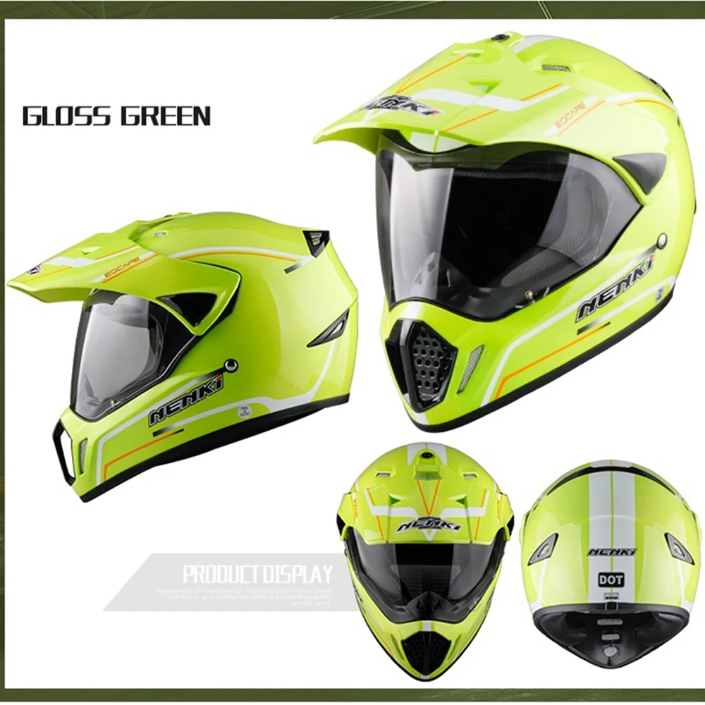 Мотоциклетный шлем NENKI бездорожье для гонок верховой езды защитный полная