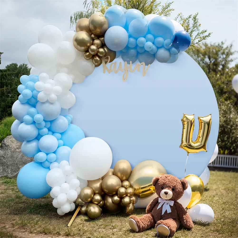 

Round Arch Backdrop Cover 6ft/6.5ft/7.2ft Wrinkle Resistant Machine Washable For Wedding Birthday Baby Shower Decorations