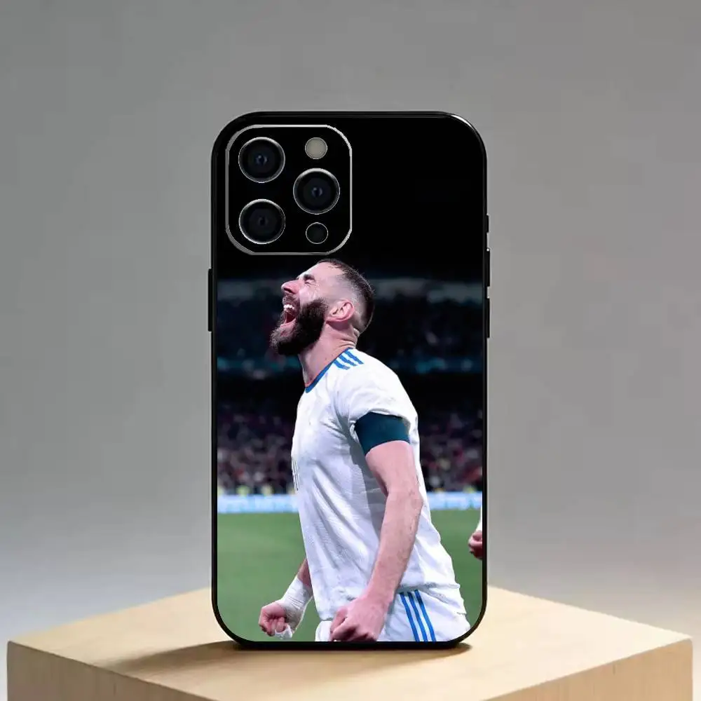 Чехол для телефона K-Karim B-Benzema-Football-Sport, силиконовый, мягкий, для iPhone 17 16 15 14 13 12 11 X XR Plus Pro Max Plus (art.: 3920daad75914) - 3920daad75914