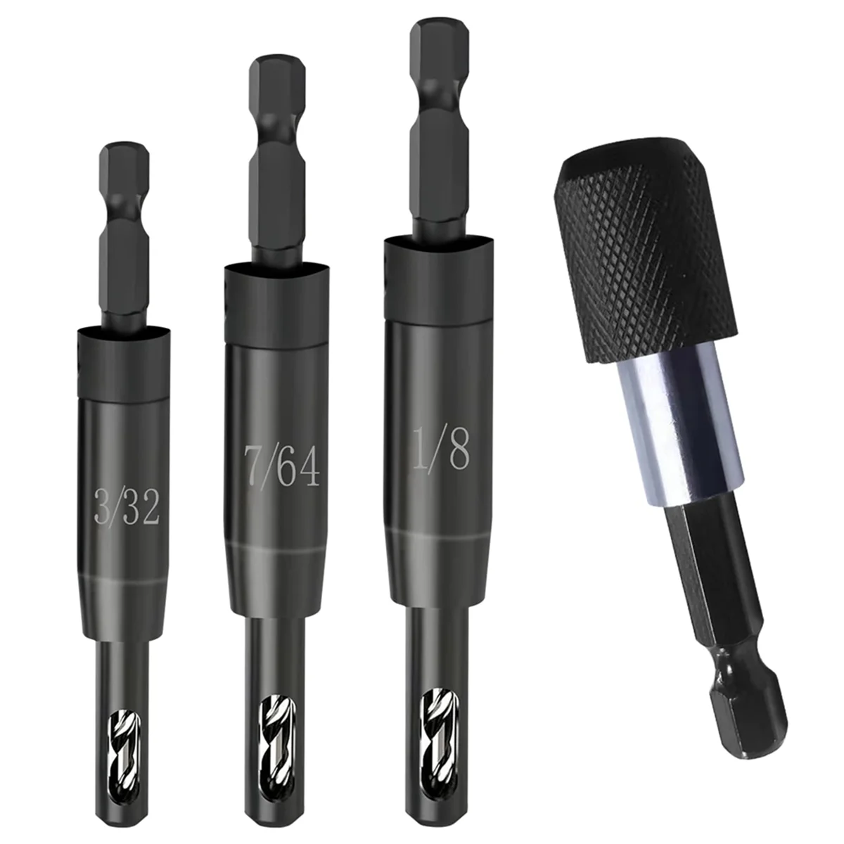 Самоцентрирующееся сверло 3/32&quot 7/64&quot 1/8 дюйма с держателем бит для шестигранного