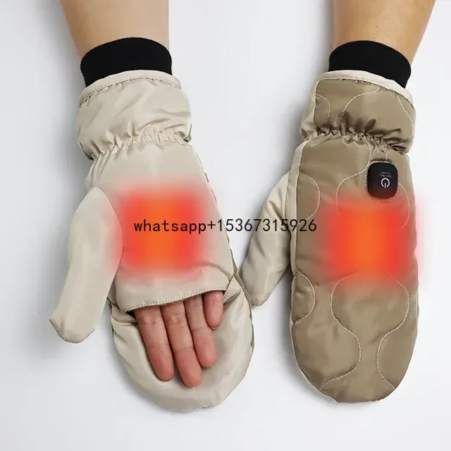 Перезаряжаемые спортивные перчатки с электрическим подогревом теплые для
