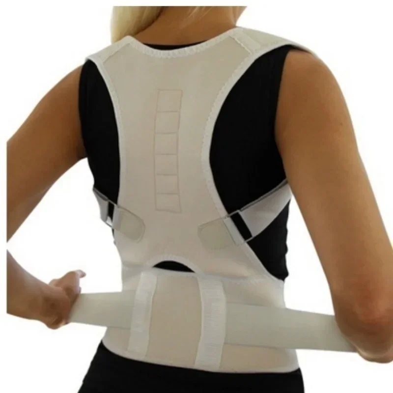 

Brace Corrector Lumbar Posture Adjustable Shoulder Top Belt Straightener Corset Postura Back Corrector Supports Magnet Braces