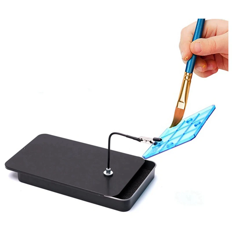 Подставка для рисования моделей и 12 шт. магнитных сгибаемых зажимов крокодил