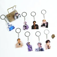 south korean groups k pop bangtan boys jimin acrylic keychain pendant backpack accessories cosplay gift fan collection