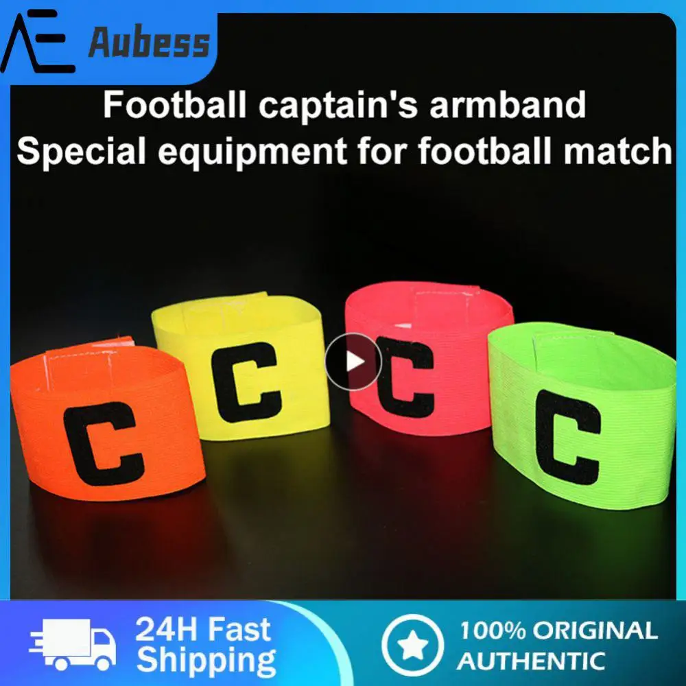 

C Logo Football Supplies Customizable Anti-drop Captains Armband Soccer Adjustable Football Training Football Captain Armband