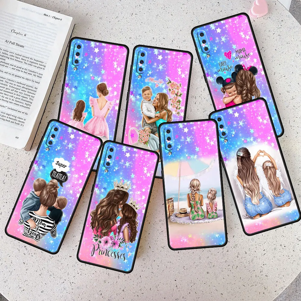 

Woman Fashion Girl Super Mom Baby Case Coque Samsung Galaxy A52 A21s A51 A12 A72 A50 A32 A20e A10e A20 A21s Cell Soft Full