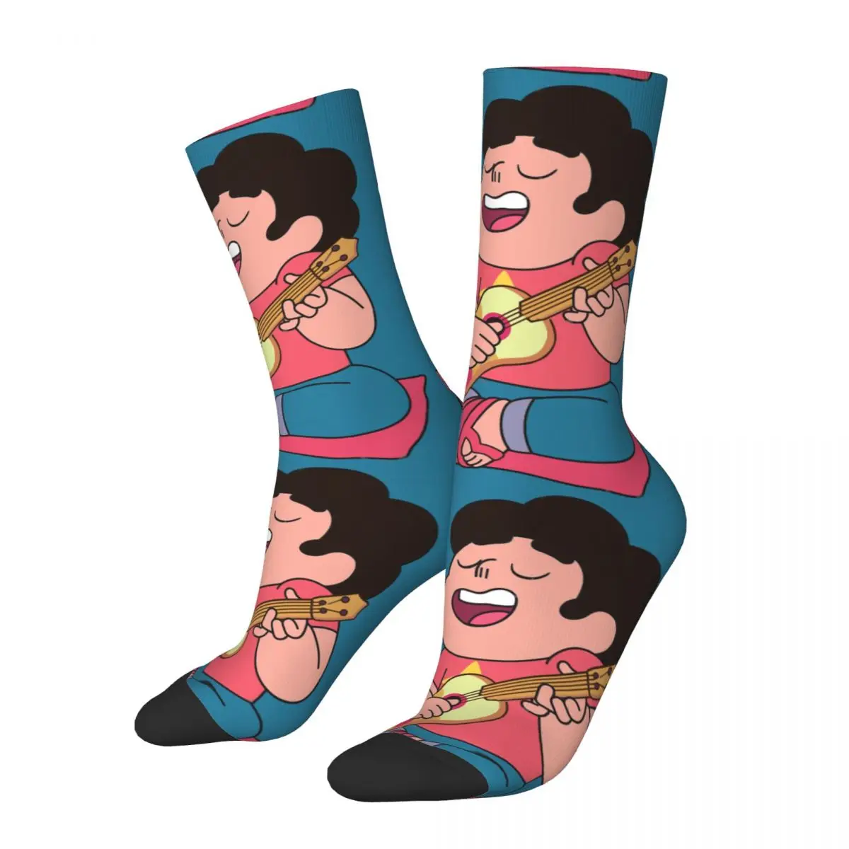 

Забавные сумасшедшие носки для мужчин, забавные и классические носки в стиле хип-хоп Harajuku Steven Universe, анимация, научная фантастика, качественн...