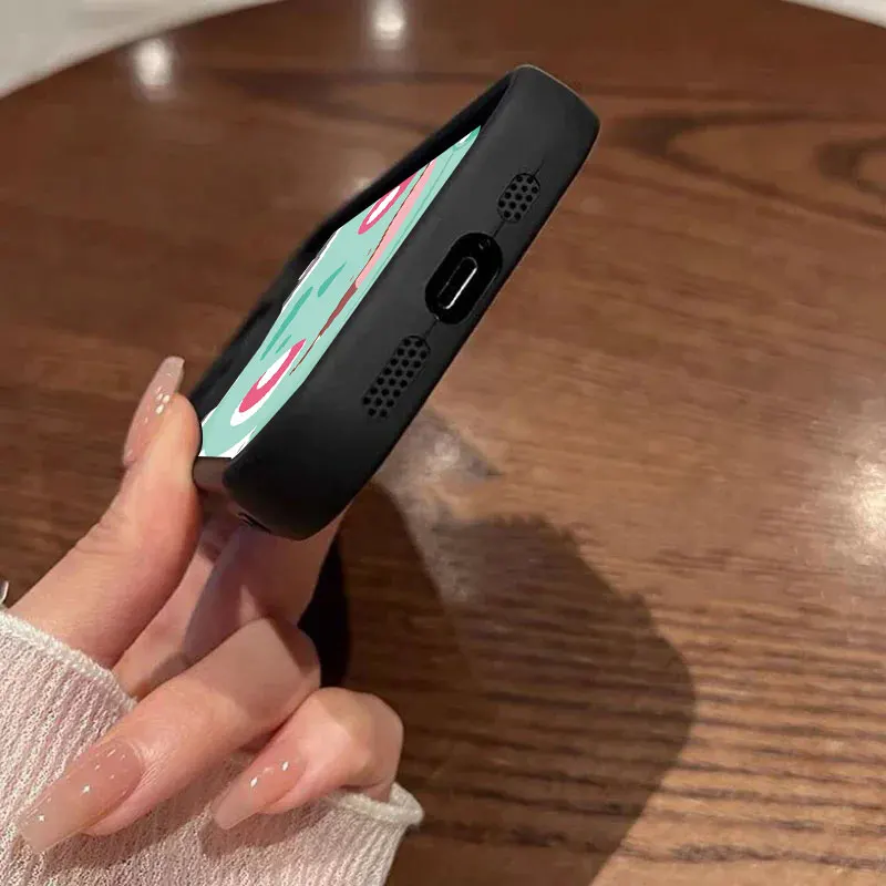 Чехол для телефона с изображением покемона храпа Пикачу iPhone 16 чехлы 15 14 13 12 Mini 11 Pro