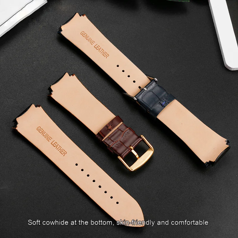 22 мм синий ремешок из натуральной кожи для GUESS W0040G3 W0247G3 W0040G7 серии часов воловьей